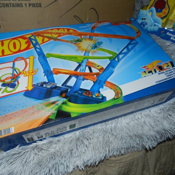 Hot Wheels Action Spiral Speed Crash Track Set Motorized Booster🆕⌚📦🏃💨🚚 - Picture 6 of 16